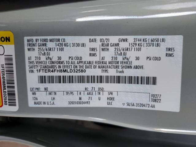 2021 FORD RANGER XL - 1FTER4FH8MLD32580