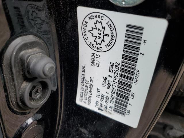 2015 HONDA CIVIC SE 2HGFB2F71FH035382