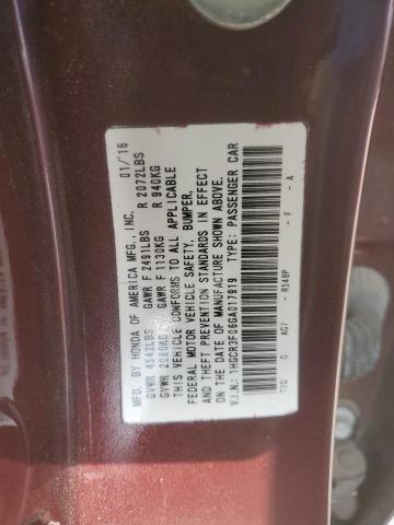 2016 HONDA ACCORD EXL - 1HGCR3F06GA017919