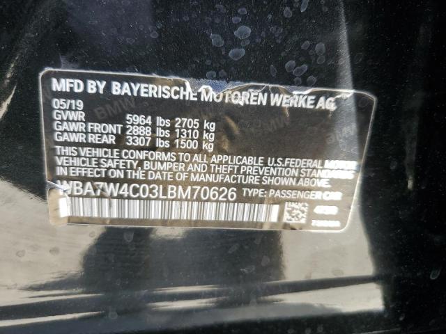 2020 BMW 745XE WBA7W4C03LBM70626