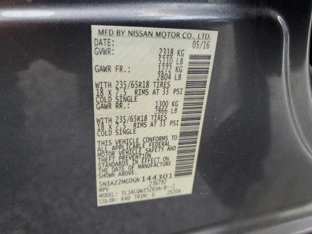 2016 NISSAN MURANO S - 5N1AZ2MG0GN144301