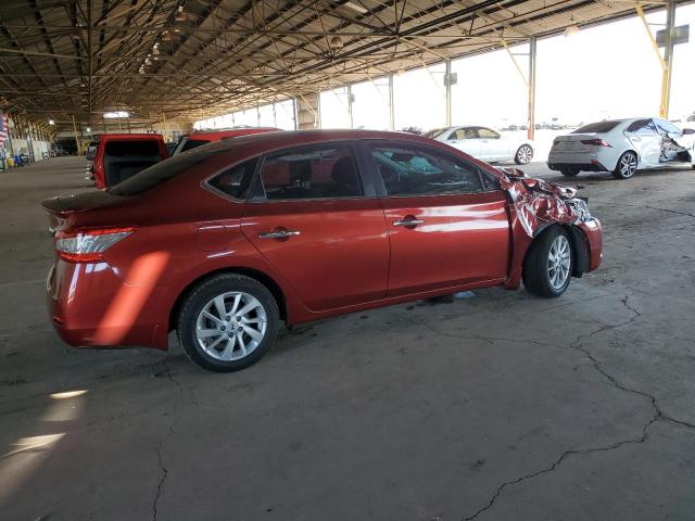 NISSAN SENTRA S 2015 burgundy  gas 3N1AB7AP7FY377297 photo #4