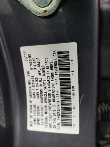 2015 HONDA ACCORD LX - 1HGCR2F34FA110814