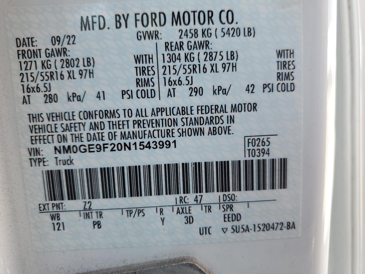 FORD TRANSIT CONNECT XLT