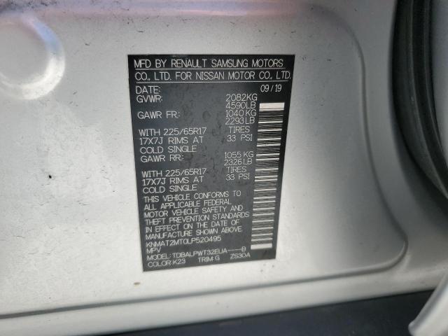 2020 NISSAN ROGUE S - KNMAT2MT0LP520495