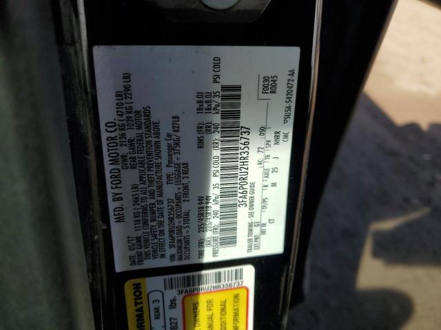 2017 FORD FUSION TIT - 3FA6P0RU2HR356737