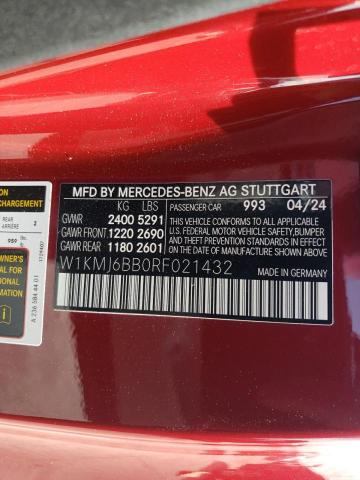 2024 MERCEDES-BENZ CLE 450 4M W1KMJ6BB0RF021432