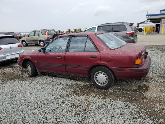 MAZDA PROTEGE SE 1990 red  gas JM1BG2246L0167483 photo #3