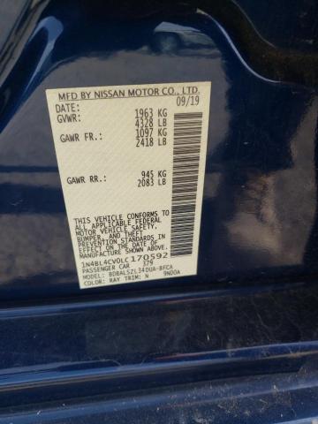 2020 NISSAN ALTIMA SR - 1N4BL4CV0LC170592