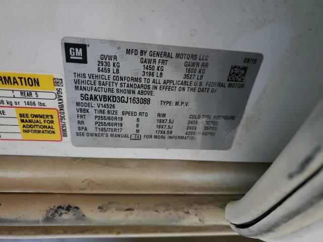 2016 BUICK ENCLAVE - 5GAKVBKD3GJ163088