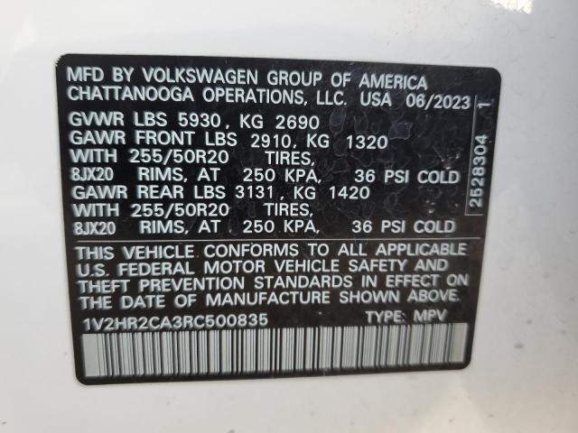 2024 VOLKSWAGEN ATLAS SE - 1V2HR2CA3RC500835