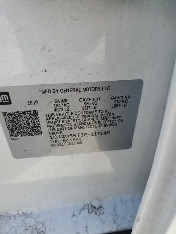 2023 CHEVROLET MALIBU LT 1G1ZD5ST3PF117149
