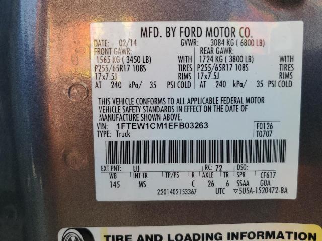 2014 FORD F150 SUPER - 1FTEW1CM1EFB03263