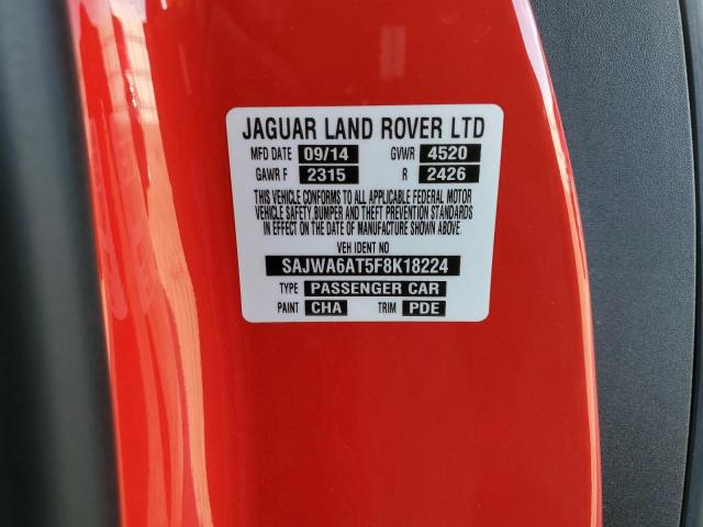 2015 JAGUAR F-TYPE SAJWA6AT5F8K18224