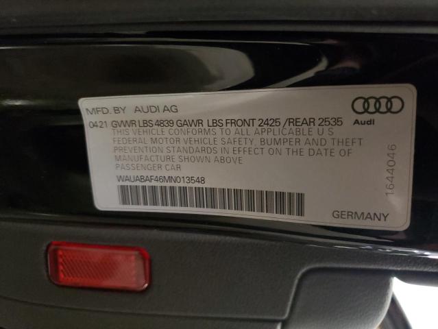 2021 AUDI A4 PREMIUM - WAUABAF46MN013548
