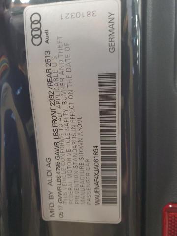2018 AUDI A4 PREMIUM - WAUENAF4XJA061694
