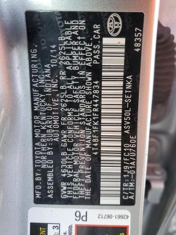 2015 TOYOTA CAMRY LE - 4T4BF1FK1FR447834