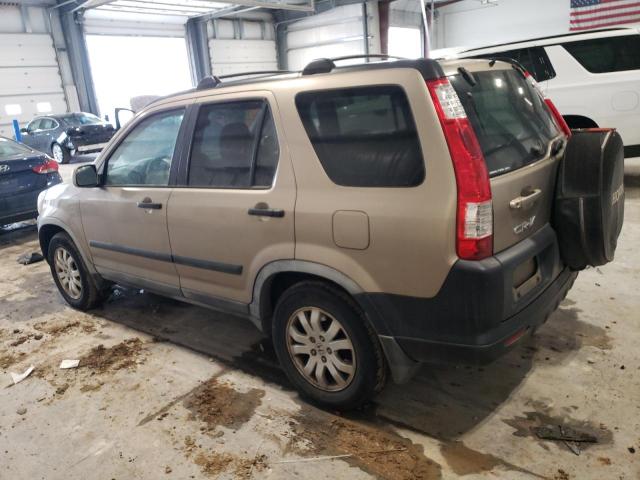HONDA CR-V EX 2005 gold  gas JHLRD78885C021699 photo #3