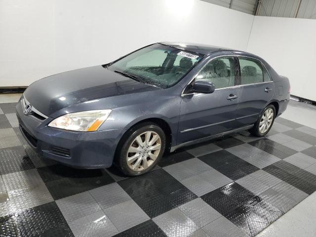 HONDA ACCORD SE 2007 blue  gas 1HGCM66407A010001 photo #1