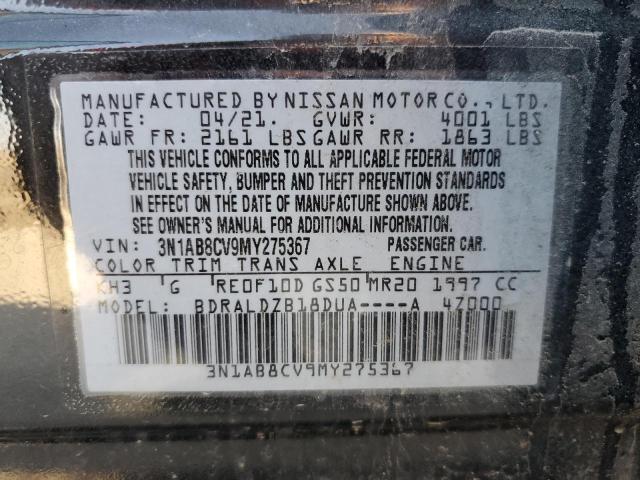 2021 NISSAN SENTRA SV - 3N1AB8CV9MY275367