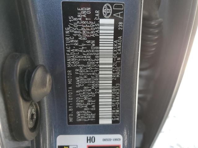 2015 TOYOTA COROLLA L - 2T1BURHE1FC468688