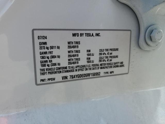 2024 TESLA MODEL Y - 7SAYGDED5RF158952
