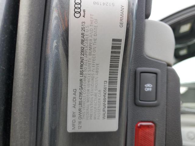 2017 AUDI A4 PRESTIG WAUFNAF46HN056113