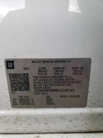 2018 CHEVROLET TRAVERSE P - 1GNERKKW9JJ130743