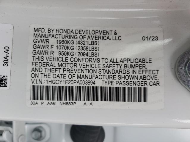 2023 HONDA ACCORD LX - 1HGCY1F20PA003894
