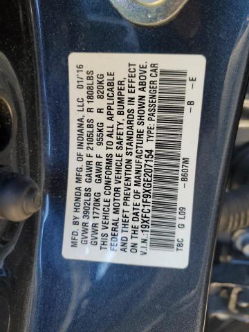 2016 HONDA CIVIC TOUR 19XFC1F9XGE207154