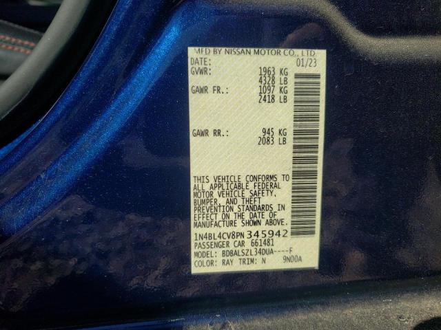 2023 NISSAN ALTIMA SR - 1N4BL4CV8PN345942