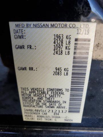 2020 NISSAN ALTIMA S - 1N4BL4BV5LC212112