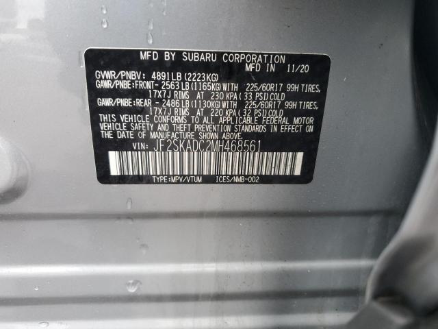 2021 SUBARU FORESTER JF2SKADC2MH468561