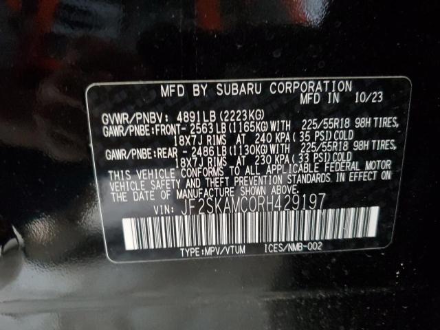 2024 SUBARU FORESTER T - JF2SKAMC0RH429197
