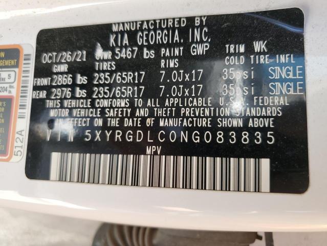 2022 KIA SORENTO LX - 5XYRGDLC0NG083835