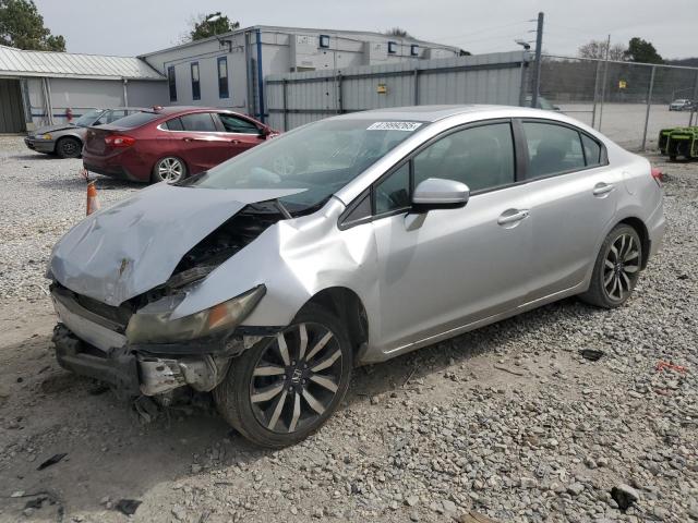 HONDA CIVIC EXL 2014 silver  gas 19XFB2F94EE034477 photo #1