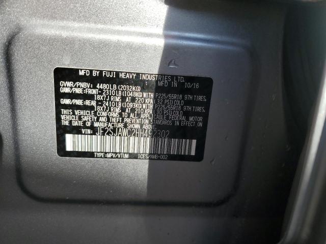 2017 SUBARU FORESTER 2 - JF2SJAWC2HH492302