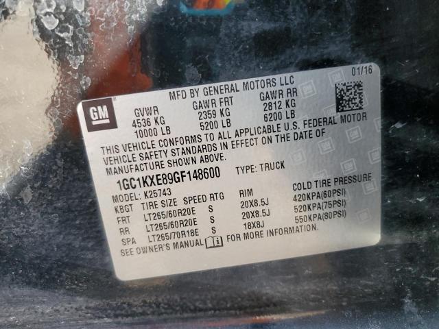 2016 CHEVROLET SILVERADO - 1GC1KXE89GF148600
