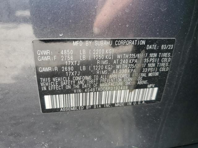 2023 SUBARU OUTBACK PR - 4S4BTADC6P3192409