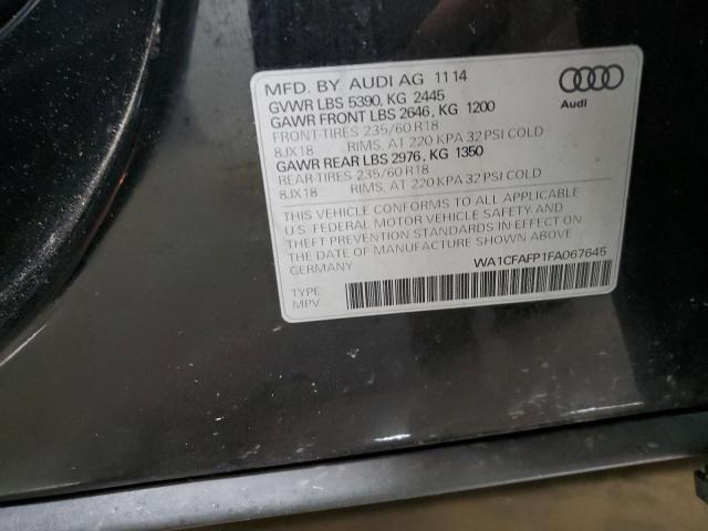 2015 AUDI Q5 PREMIUM - WA1CFAFP1FA067645