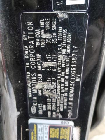 2016 KIA SEDONA L KNDMA5C1XG6138717
