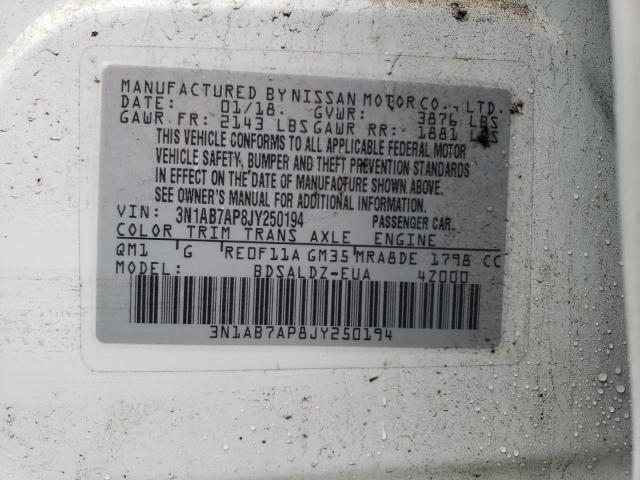2018 NISSAN SENTRA S - 3N1AB7AP8JY250194