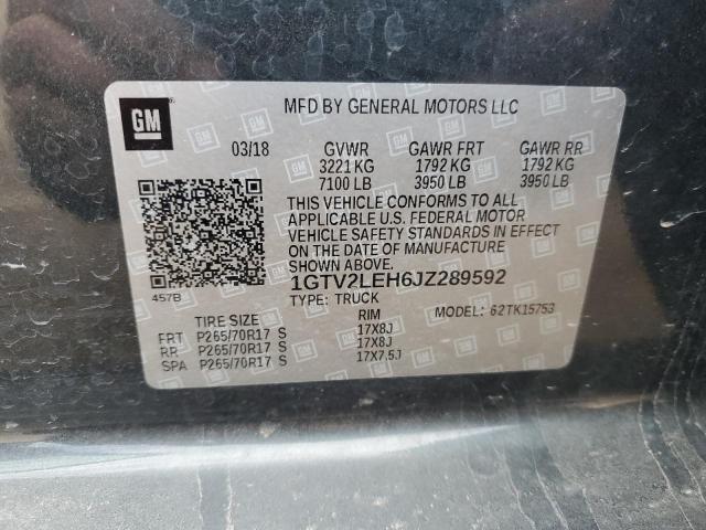 2018 GMC SIERRA K15 - 1GTV2LEH6JZ289592
