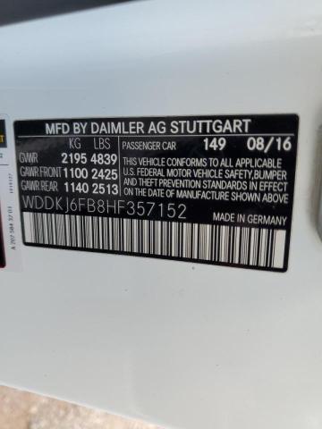 2017 MERCEDES-BENZ E 400 - WDDKJ6FB8HF357152