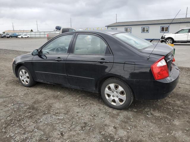 KIA SPECTRA LX 2006 black  gas KNAFE121765363296 photo #3
