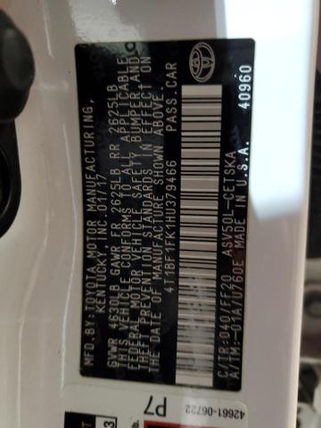 2017 TOYOTA CAMRY LE - 4T1BF1FK1HU379466