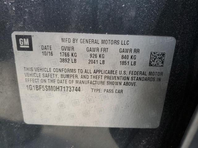 2017 CHEVROLET CRUZE PREM - 1G1BF5SM0H7173744