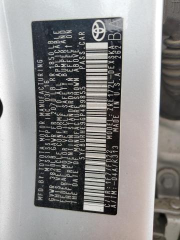 2016 TOYOTA COROLLA L - 5YFBURHE9GP489855