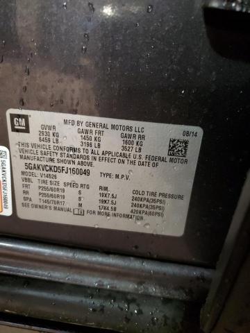 2015 BUICK ENCLAVE - 5GAKVCKD5FJ160049
