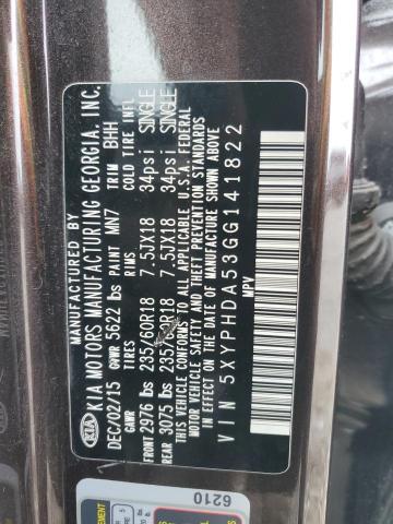2016 KIA SORENTO EX - 5XYPHDA53GG141822